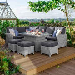 Keter Columbia 8 Seater Outdoor Dining Set Wayfair